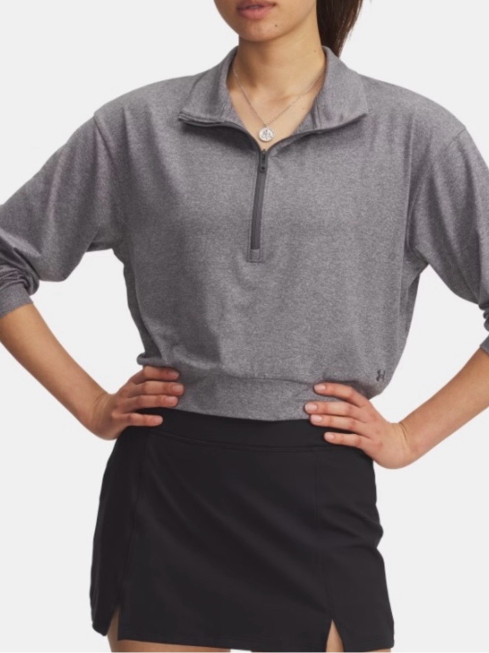 NWT Under Armour Womens Motion Lounge Half Zip Pullover, XL